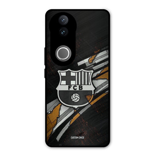Black FCB Logo iQOO Z10R Mobile Back Cover - Sports PrintShield Case