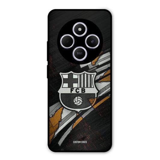 Black FCB Logo Redmi 14c Mobile Back Cover - Sports PrintShield Case
