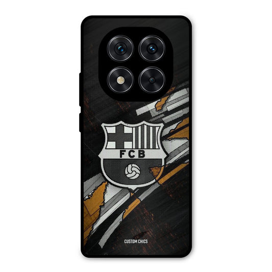 Black FCB Logo Redmi Note 14 Pro Mobile Back Cover - Sports PrintShield Case