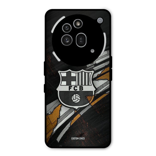 Black FCB Logo Nothing Phone 3A Pro Mobile Back Cover - Sports PrintShield Case