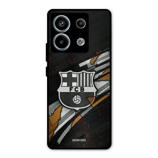 Black FCB Logo Redmi Note 13 Pro 5G Mobile Back Cover - Sports PrintShield Case