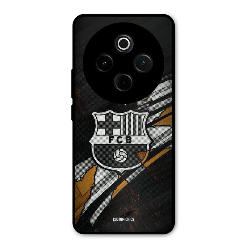 Black FCB Logo iQoo Z10 Mobile Back Cover - Sports PrintShield Case