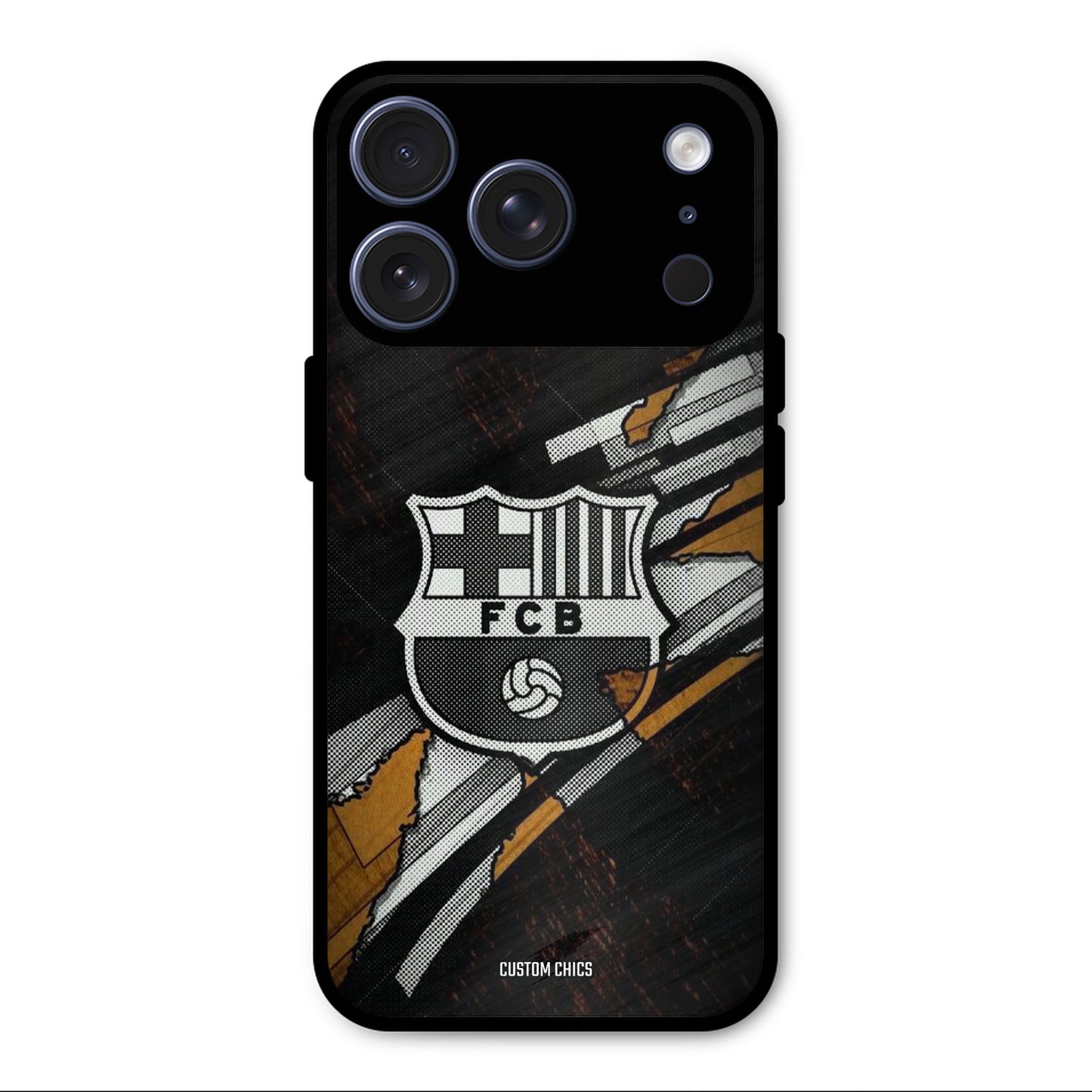 Black FCB Logo iPhone 17 Pro Case – Premium PrintShield Mobile Cover