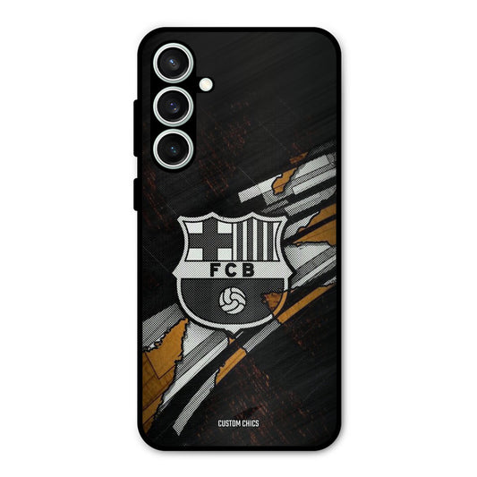 Black FCB Logo Samsung Galaxy S23 Mobile Back Cover - Sports PrintShield Case