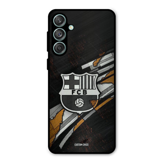 Black FCB Logo Samsung Galaxy M55 5G Mobile Back Cover - Sports PrintShield Case