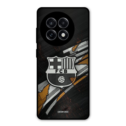 Black FCB Logo OnePlus 13R Mobile Back Cover - Sports PrintShield Case