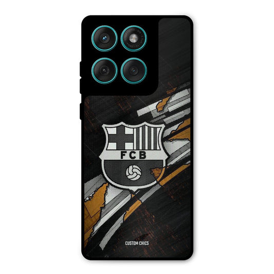 Black FCB Logo Motorola Edge 60 Mobile Back Cover - Sports PrintShield Case
