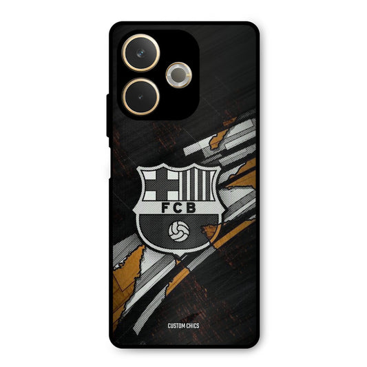 Black FCB Logo Oppo A5 Pro Mobile Back Cover - Sports PrintShield Case