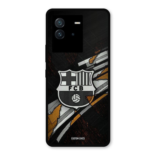Black FCB Logo iQoo Neo 6 Mobile Back Cover - Sports PrintShield Case