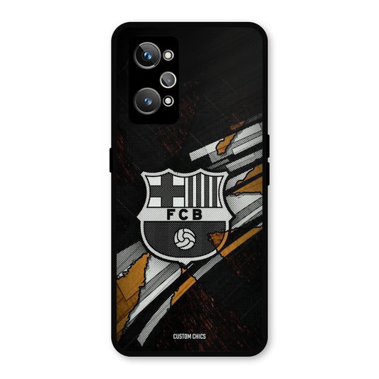 Black FCB Logo Realme GT Neo 2 Mobile Back Cover - Sports PrintShield Case