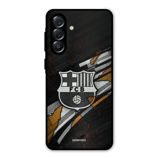 Black FCB Logo Samsung Galaxy A36 Mobile Back Cover - Sports PrintShield Case