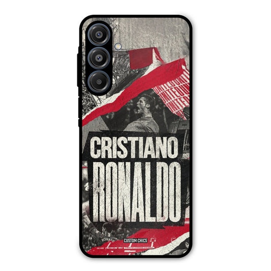 Black Paper Art Ronaldo Samsung Galaxy A16 5G Mobile Back Cover - Sports PrintShield Case
