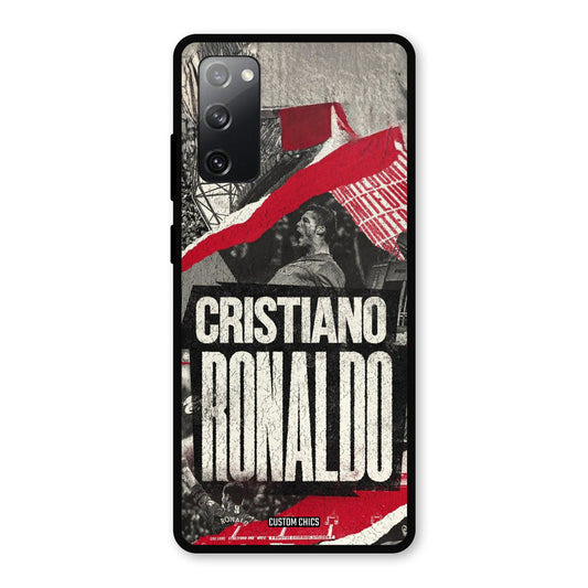 Black Paper Art Ronaldo Samsung Galaxy S20 FE Mobile Back Cover - Sports PrintShield Case