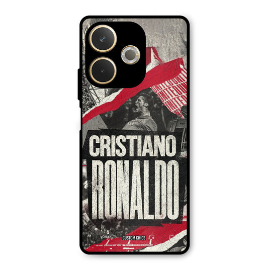 Black Paper Art Ronaldo Oppo A5 Pro Mobile Back Cover - Sports PrintShield Case