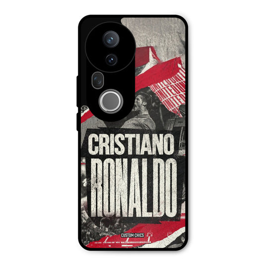 Black Paper Art Ronaldo Vivo T4 Ultra Mobile Back Cover - Sports PrintShield Case