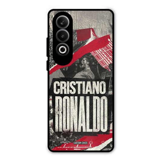 Black Paper Art Ronaldo OnePlus Nord CE4 Mobile Back Cover - Sports PrintShield Case