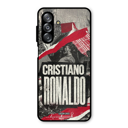 Black Paper Art Ronaldo Samsung Galaxy A26 Mobile Back Cover - Sports PrintShield Case