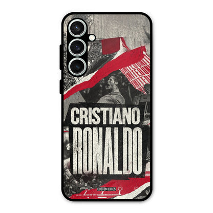 Black Paper Art Ronaldo Samsung Galaxy S23 Mobile Back Cover - Sports PrintShield Case