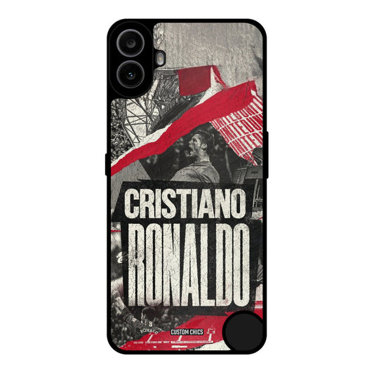 Black Paper Art Ronaldo Nothing CMF Phone 1 Mobile Back Cover - Sports PrintShield Case
