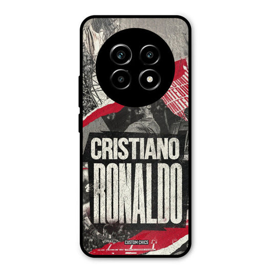Black Paper Art Ronaldo Realme 14 Pro lite Mobile Back Cover - Sports PrintShield Case