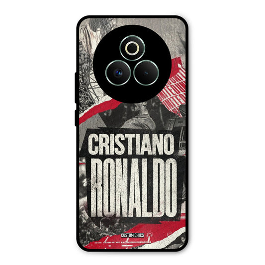 Black Paper Art Ronaldo Realme P3 Pro 5G Mobile Back Cover - Sports PrintShield Case