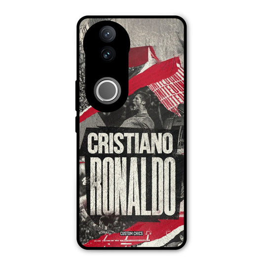 Black Paper Art Ronaldo iQOO Z10R Mobile Back Cover - Sports PrintShield Case