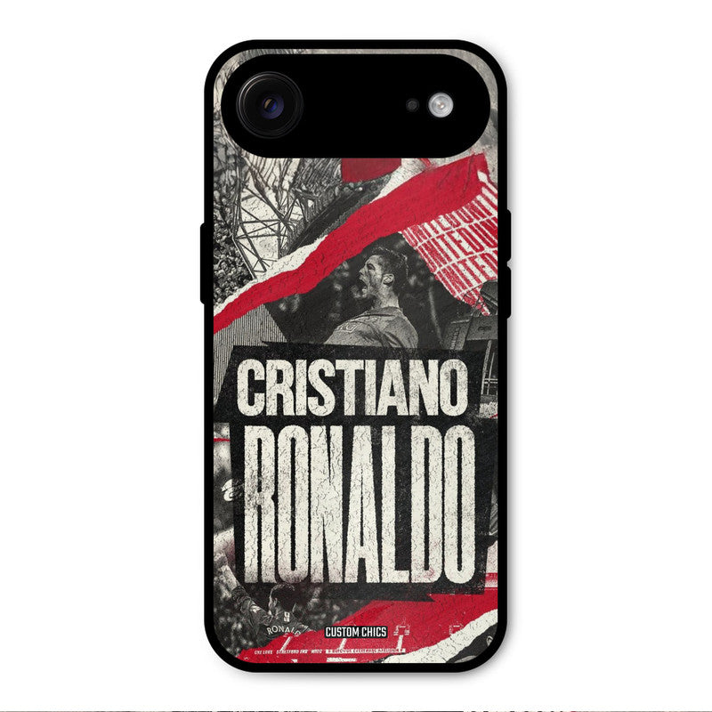 Black Paper Art Ronaldo iPhone Air Mobile Back Cover - Sports PrintShield Case