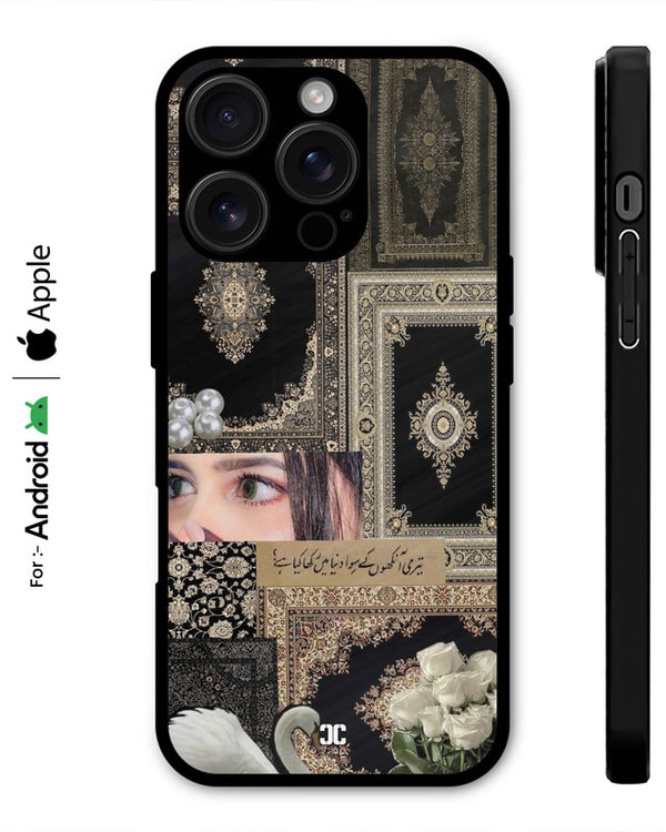 Black Pashmina Eyes Case – Premium PrintShield Mobile Cover