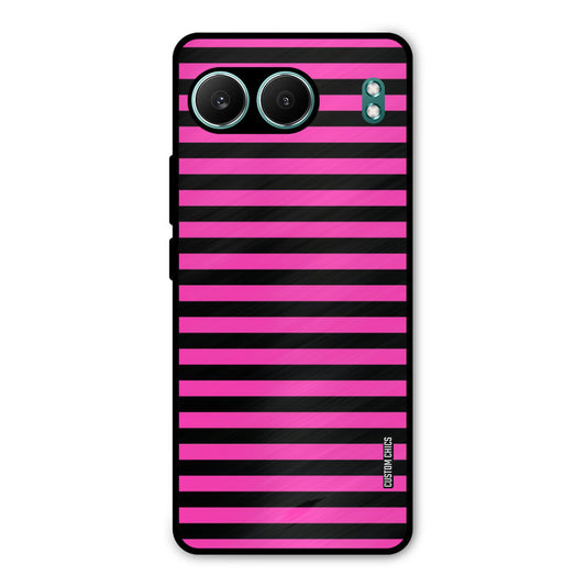 Black Pink Stripes OnePlus Nord 4 Mobile Back Cover - Aesthetic PrintShield Case