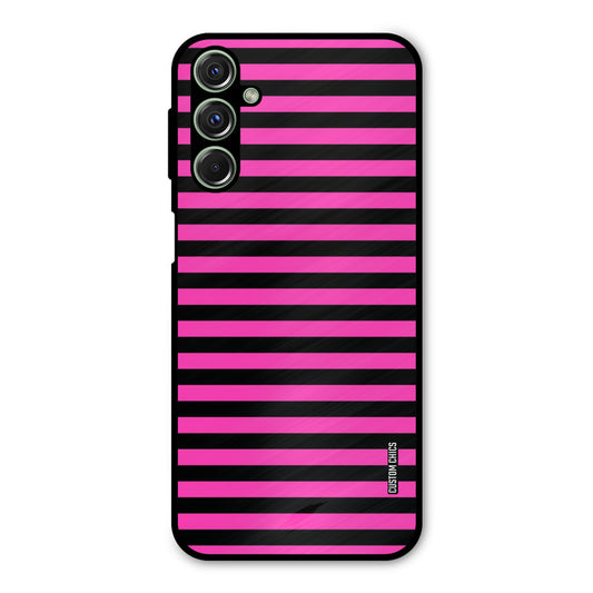 Black Pink Stripes Samsung Galaxy M34 Mobile Back Cover - Aesthetic PrintShield Case
