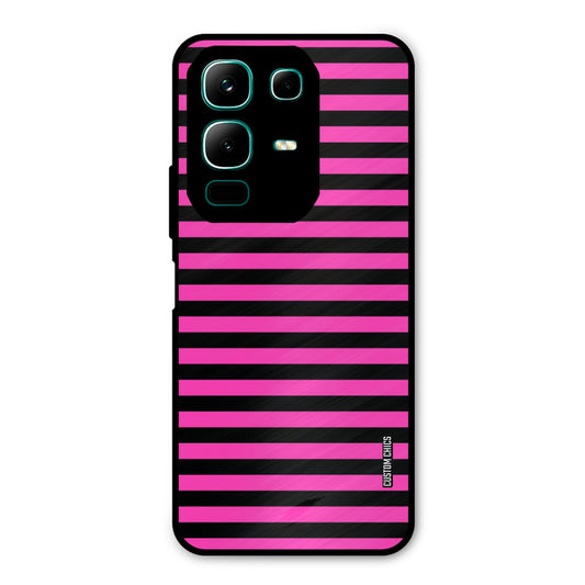 Black Pink Stripes Infinix Note 50x Mobile Back Cover - Aesthetic PrintShield Case