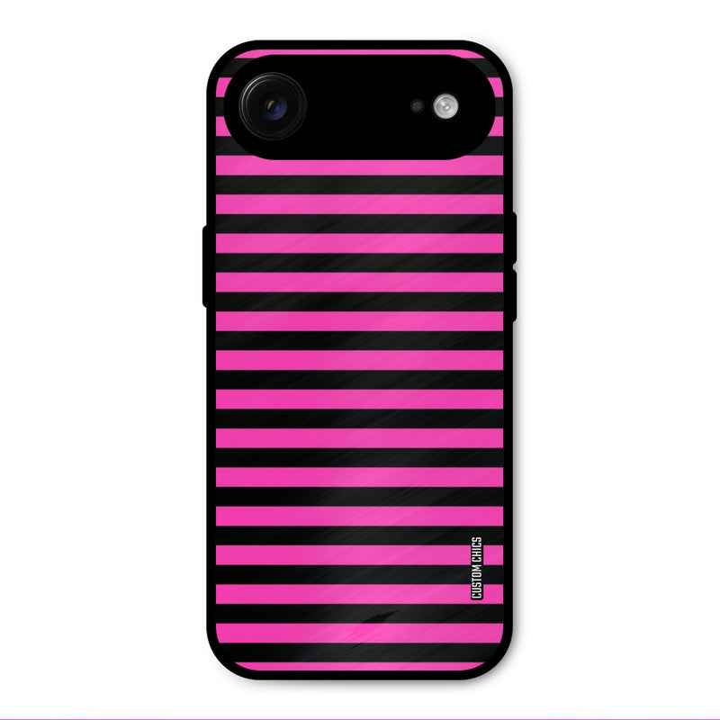 Black Pink Stripes iPhone Air Mobile Back Cover - Aesthetic PrintShield Case