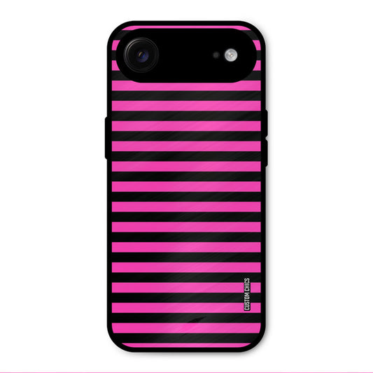 Black Pink Stripes iPhone Air Mobile Back Cover - Aesthetic PrintShield Case