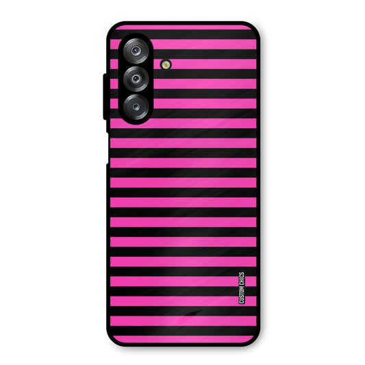 Black Pink Stripes Samsung Galaxy A26 Mobile Back Cover - Aesthetic PrintShield Case
