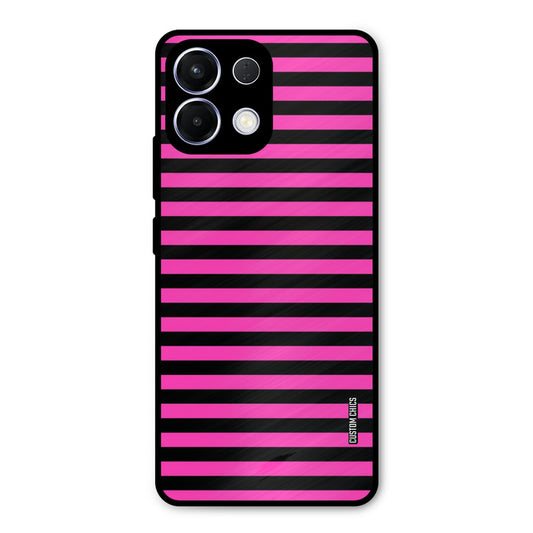 Black Pink Stripes Oppo K13 5G Mobile Back Cover - Aesthetic PrintShield Case