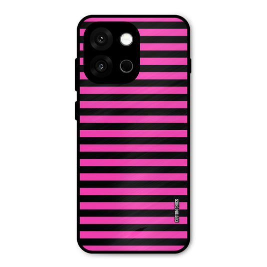 Black Pink Stripes Oneplus 13s Mobile Back Cover - Aesthetic PrintShield Case