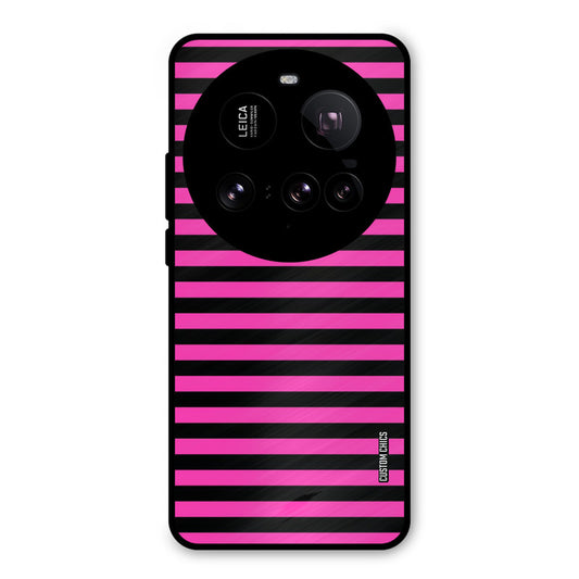 Black Pink Stripes Xiaomi Mi 15 Ultra Mobile Back Cover - Aesthetic PrintShield Case