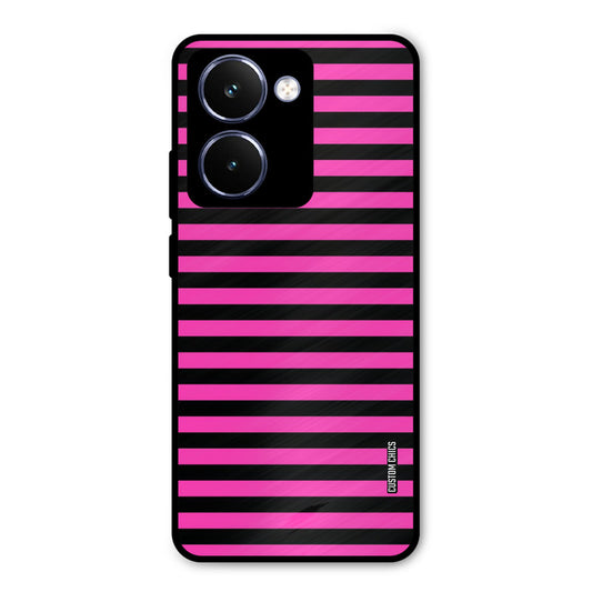 Black Pink Stripes Realme P3 Ultra Mobile Back Cover - Aesthetic PrintShield Case