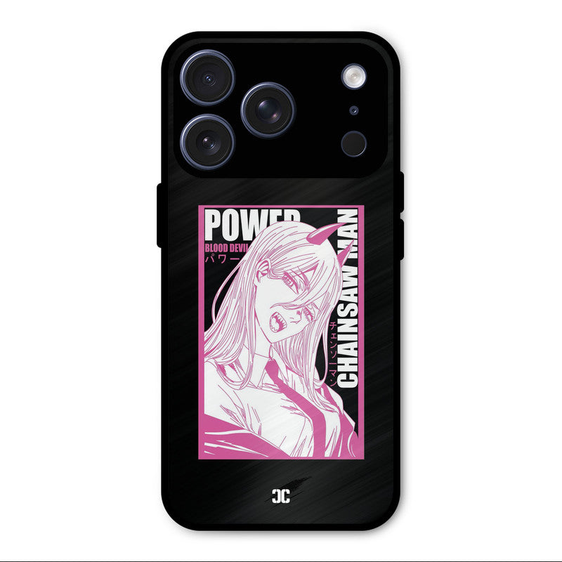 Blood Devil Power iPhone 17 Pro Max Mobile Back Cover - Anime PrintShield Case