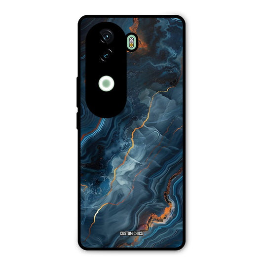 Blooming Blue Vivo V40e Mobile Back Cover - Aesthetic PrintShield Case