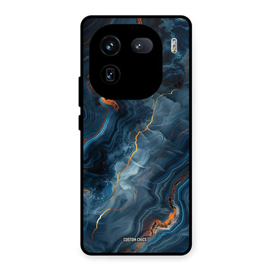 Blooming Blue iQOO 12 Mobile Back Cover - Aesthetic PrintShield Case