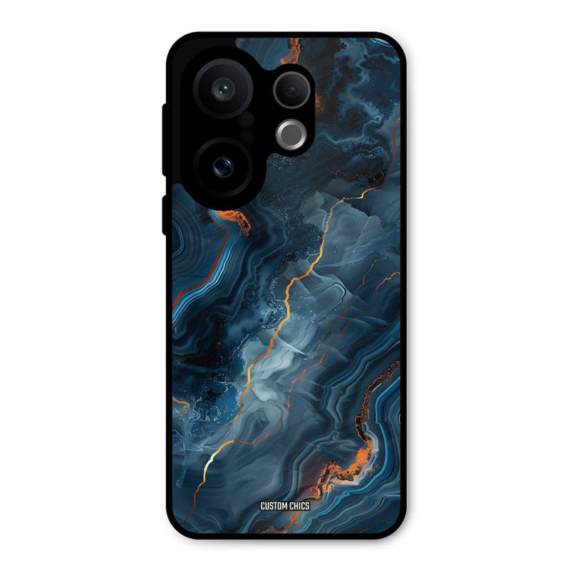Blooming Blue Vivo X200 FE Mobile Back Cover - Aesthetic PrintShield Case