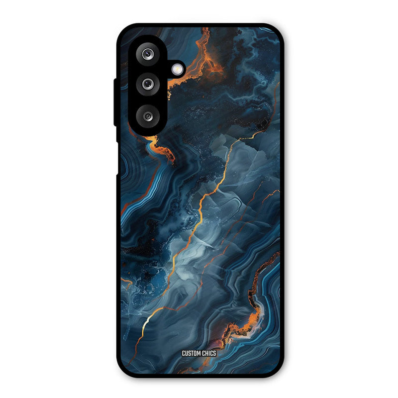 Blooming Blue Samsung Galaxy M36 Mobile Back Cover - Aesthetic PrintShield Case
