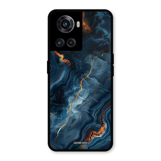 Blooming Blue OnePlus 10R Mobile Back Cover - Aesthetic PrintShield Case
