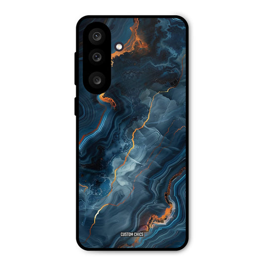 Blooming Blue Samsung Galaxy M56 Mobile Back Cover - Aesthetic PrintShield Case