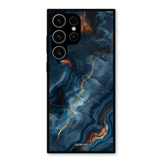 Blooming Blue Samsung Galaxy S23 Ultra Mobile Back Cover - Aesthetic PrintShield Case