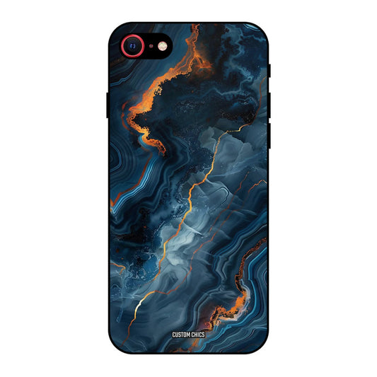 Blooming Blue iPhone SE 2020 Mobile Back Cover - Aesthetic PrintShield Case