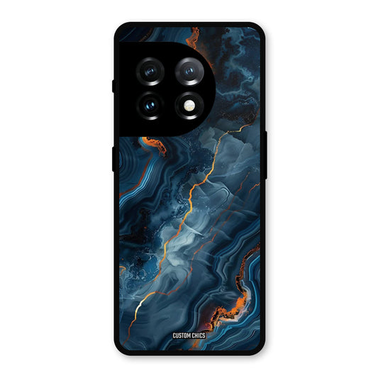 Blooming Blue OnePlus 11 Mobile Back Cover - Aesthetic PrintShield Case