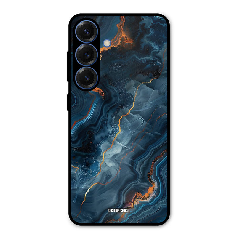 Blooming Blue Samsung Galaxy S25 Mobile Back Cover - Aesthetic PrintShield Case
