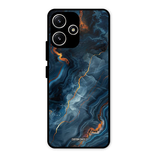 Blooming Blue Redmi 12 5G Mobile Back Cover - Aesthetic PrintShield Case